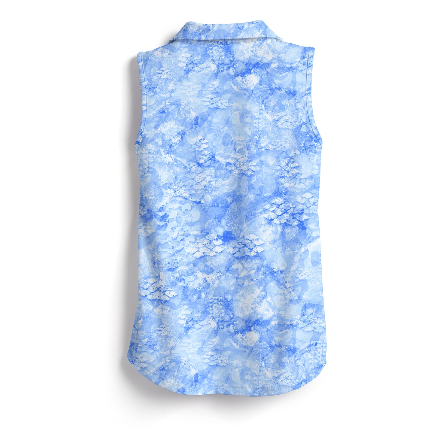 Scales Camo Womens Sleeveless Polo