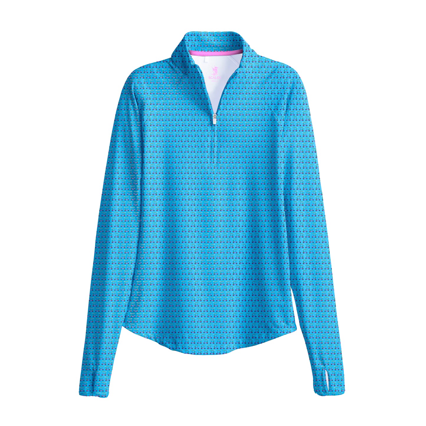 Cart Girl Womens LS Quarter-Zip