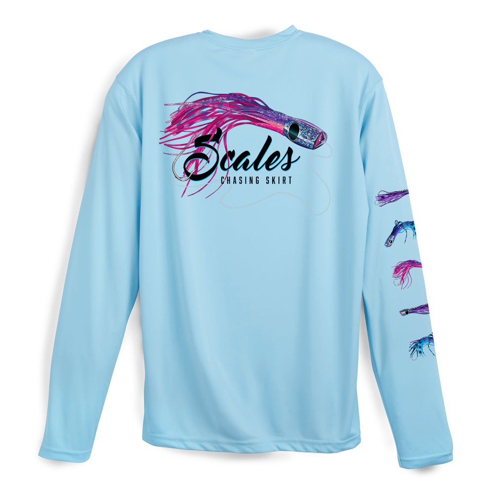 Scales Built Pro Performance Long Sleeve Fishing Shirt Pocket L