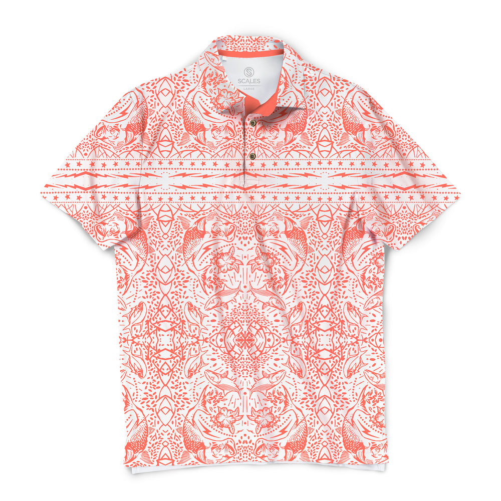 White / Coral / 3XL
