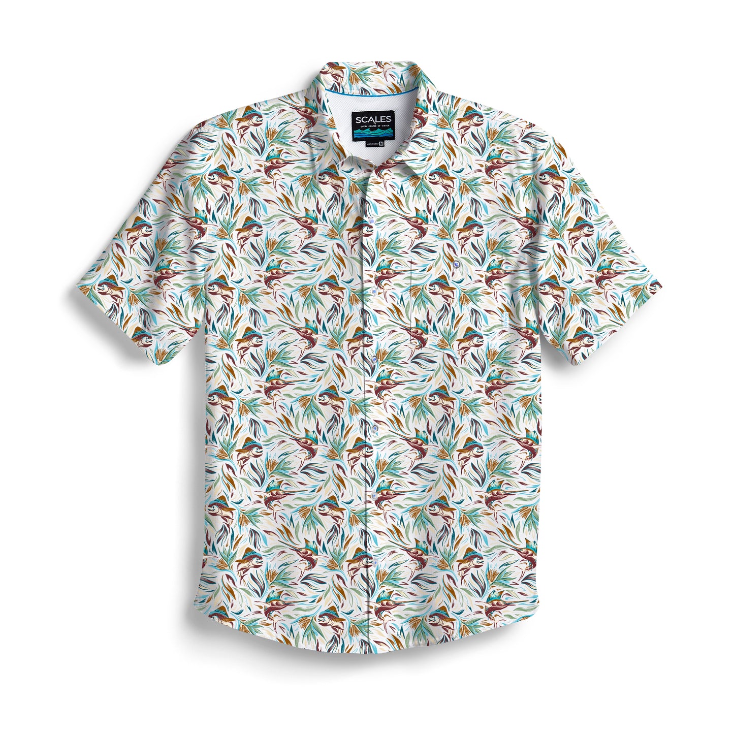 Flower Strike Button Down