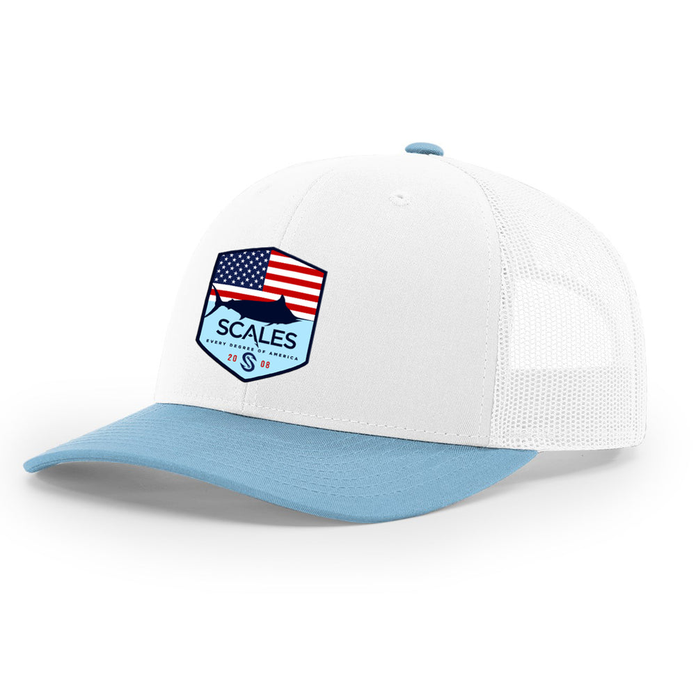 White / Columbia Blue / O/S