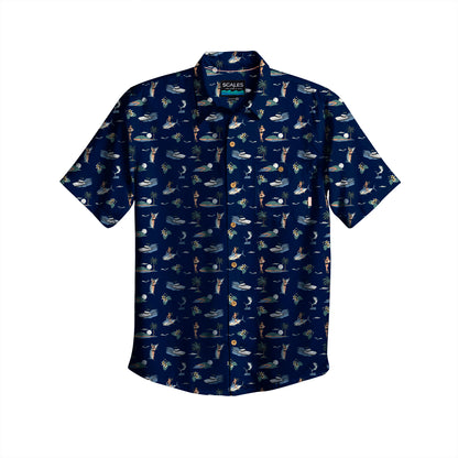 Pin Up Angler Button Down