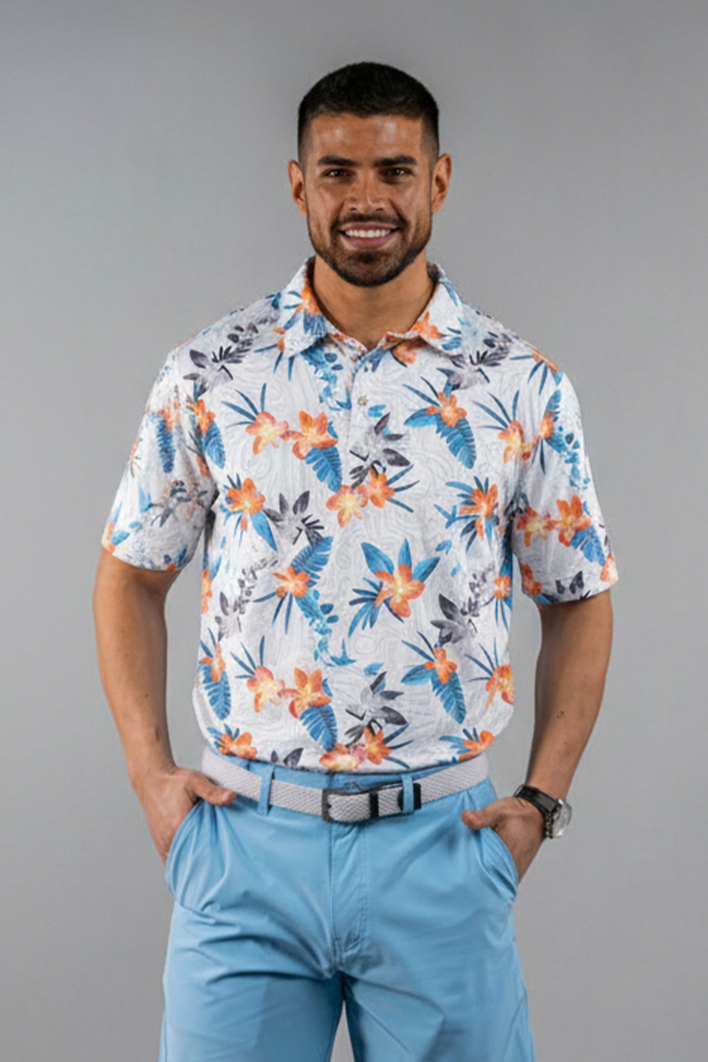 Topo Flowers Polo