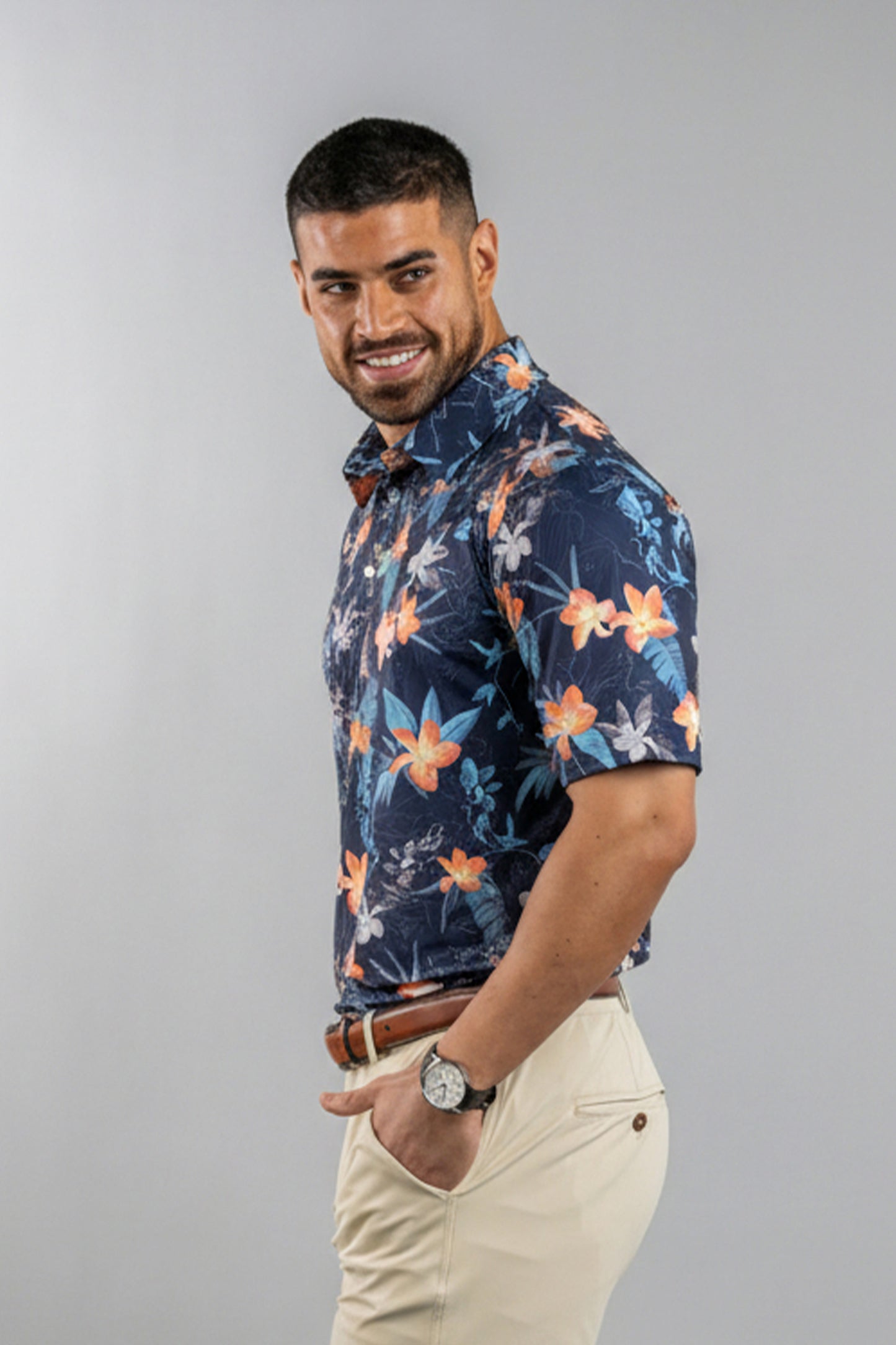 Topo Flowers Polo