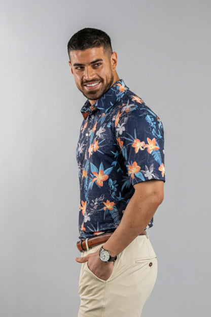 Topo Flowers Polo