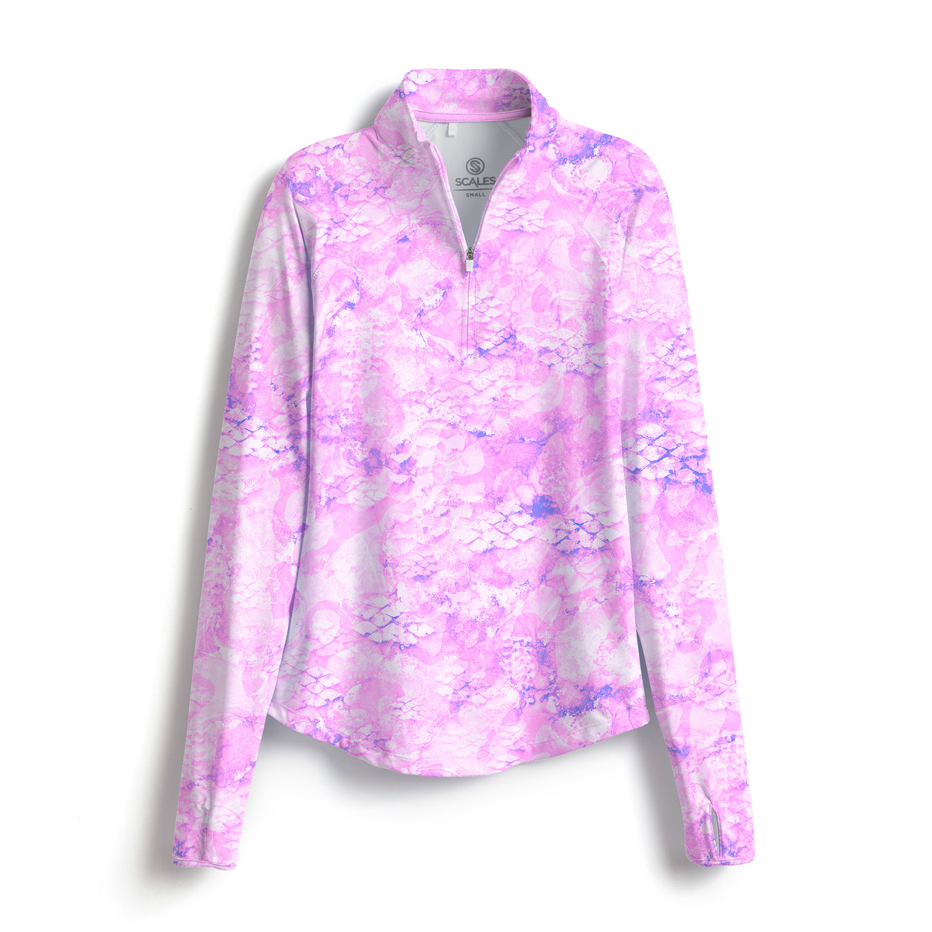 Scales Camo Womens LS QuarterZip