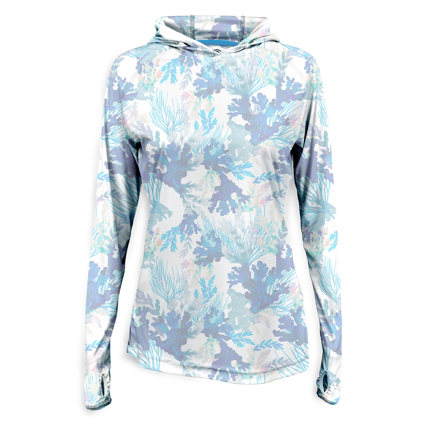 Coral Tropics Womens Hooded Performance