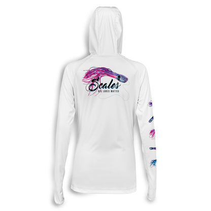 Lures Of The Seas Womens Hooded Performance