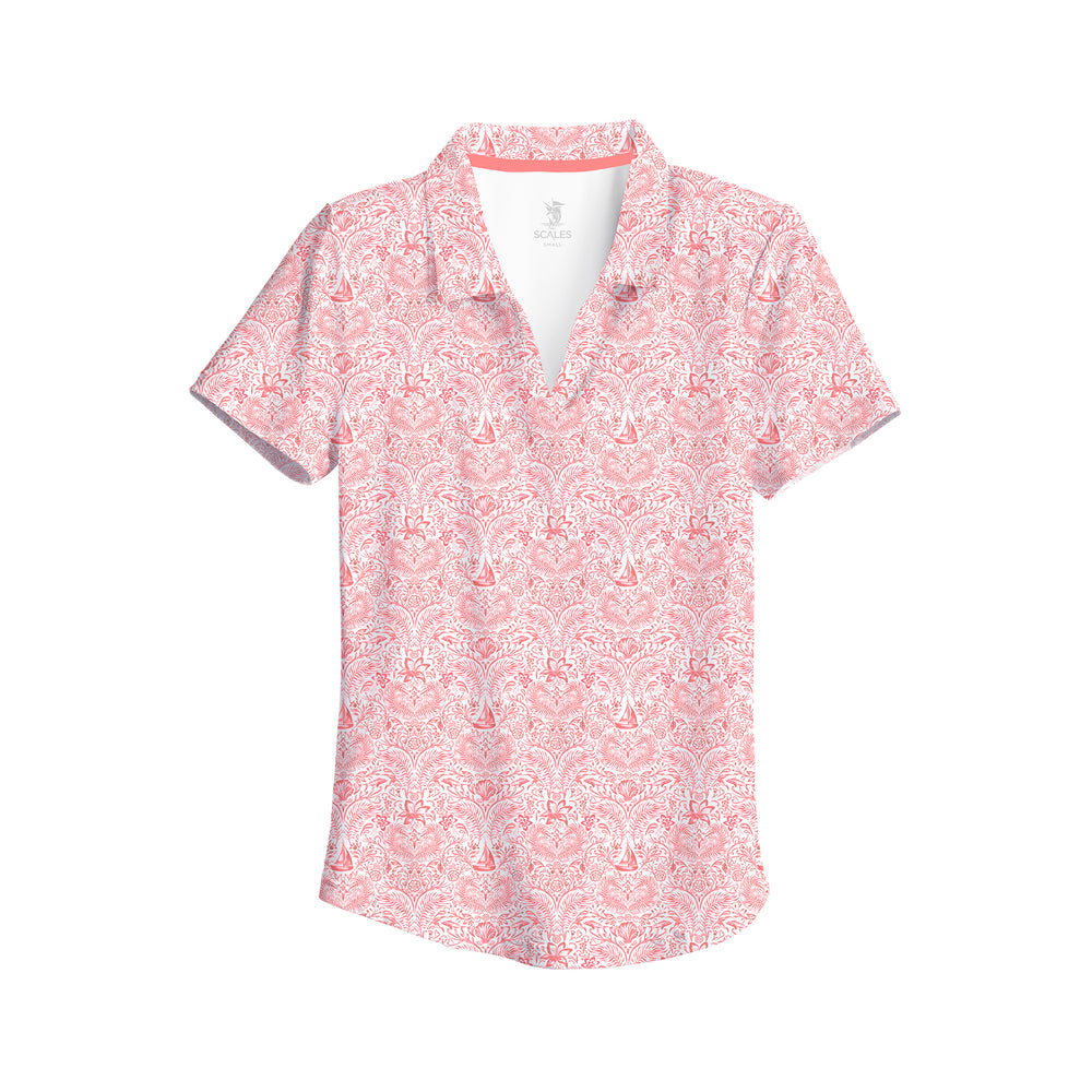 White / Coral / 2XL