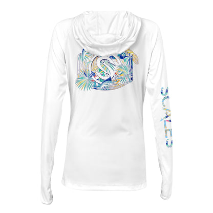 Tropical Run Womens Hooded 8515 Performance