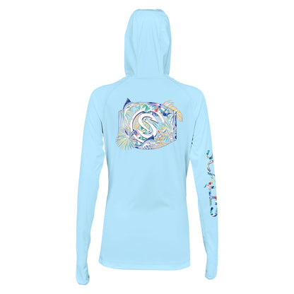 Tropical Run Womens Hooded 8515 Performance
