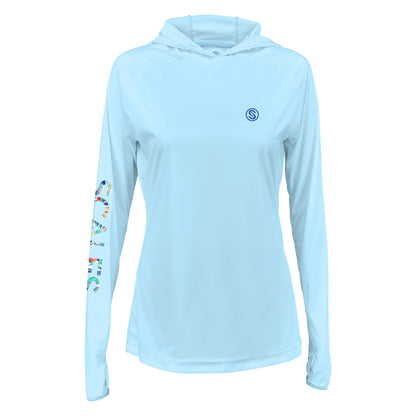 Tropical Run Womens Hooded 8515 Performance