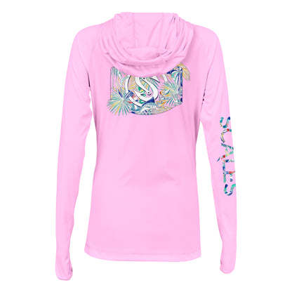 Tropical Run Womens Hooded 8515 Performance