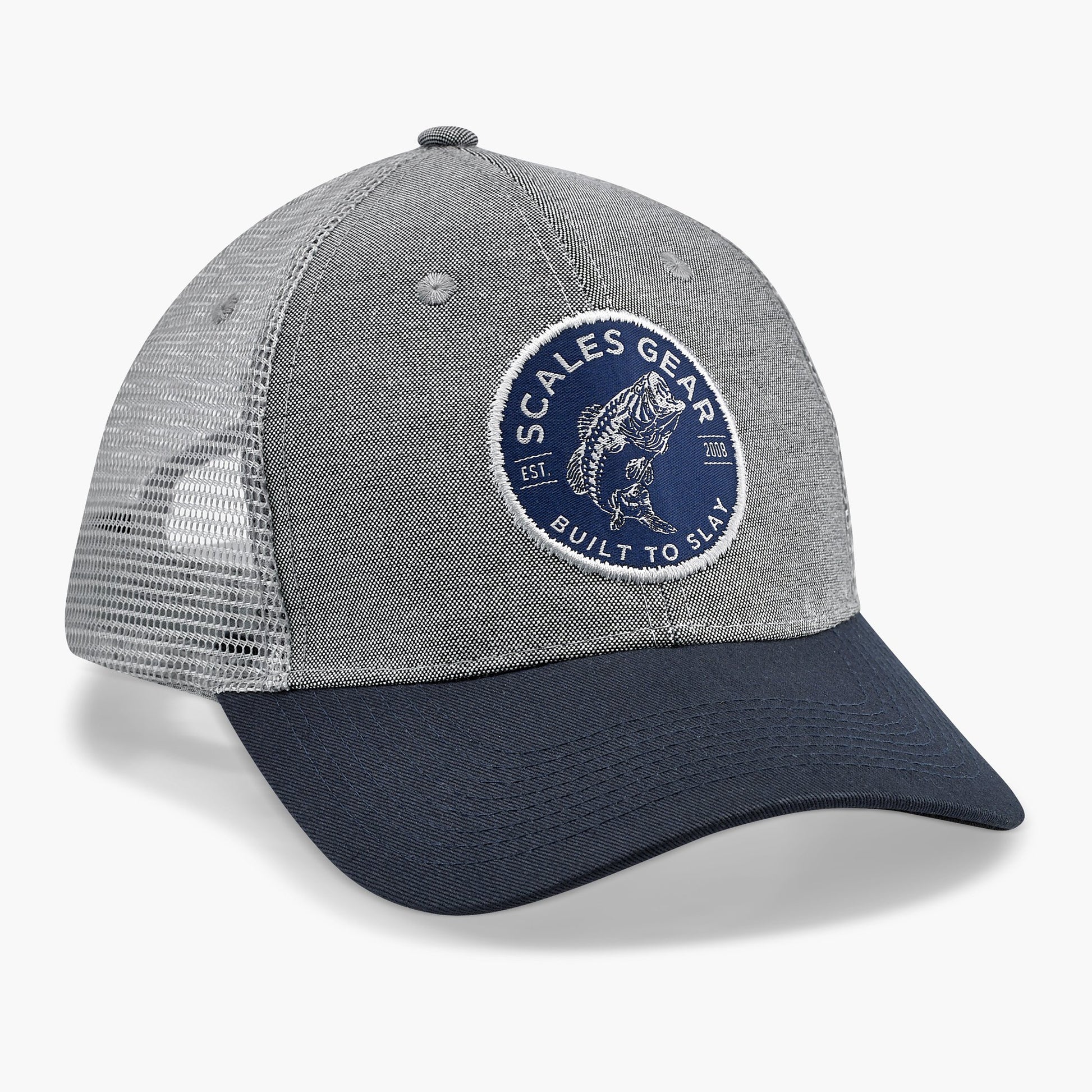 Scales Fresh Slay Trucker Hat - Grey/Navy, Size: One size, Gray