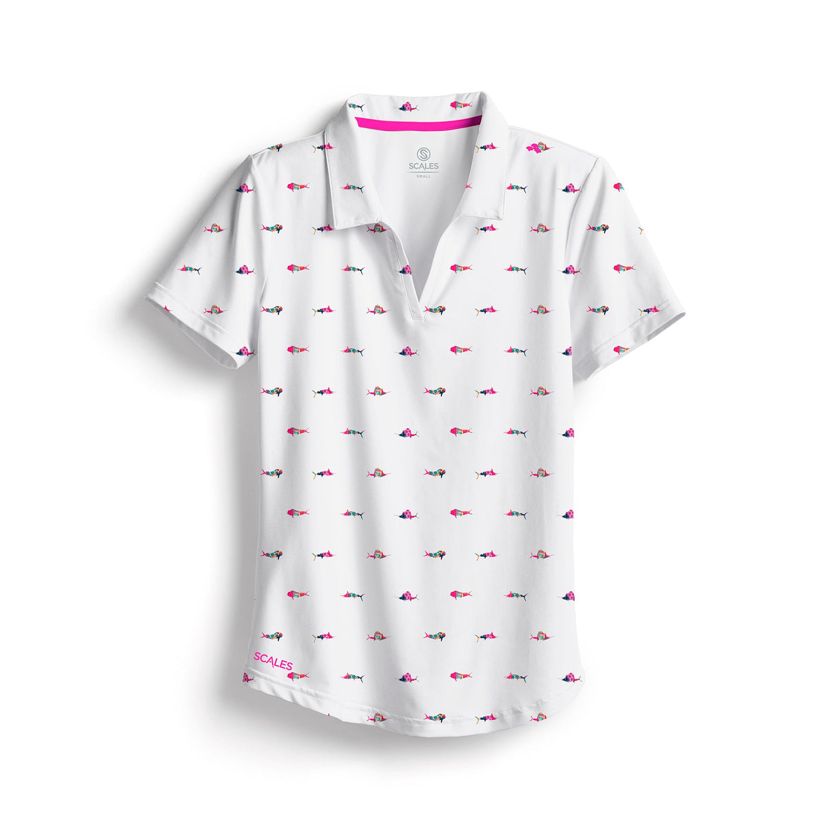 Trippy Fish Womens Polo